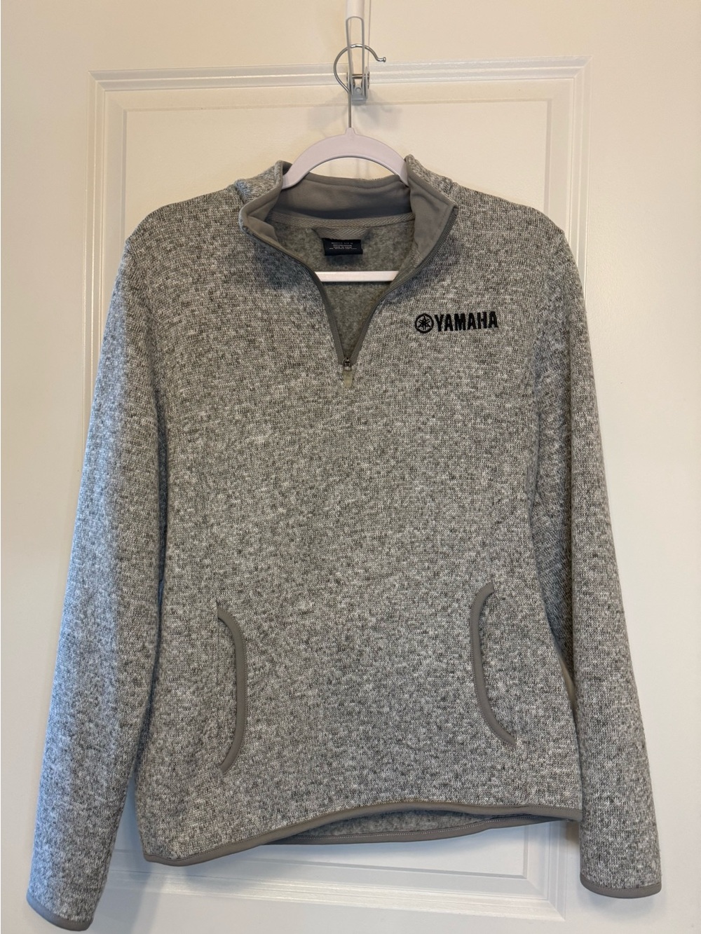 Yamaha Light Gray Heather Quarter-Zip Pullover
